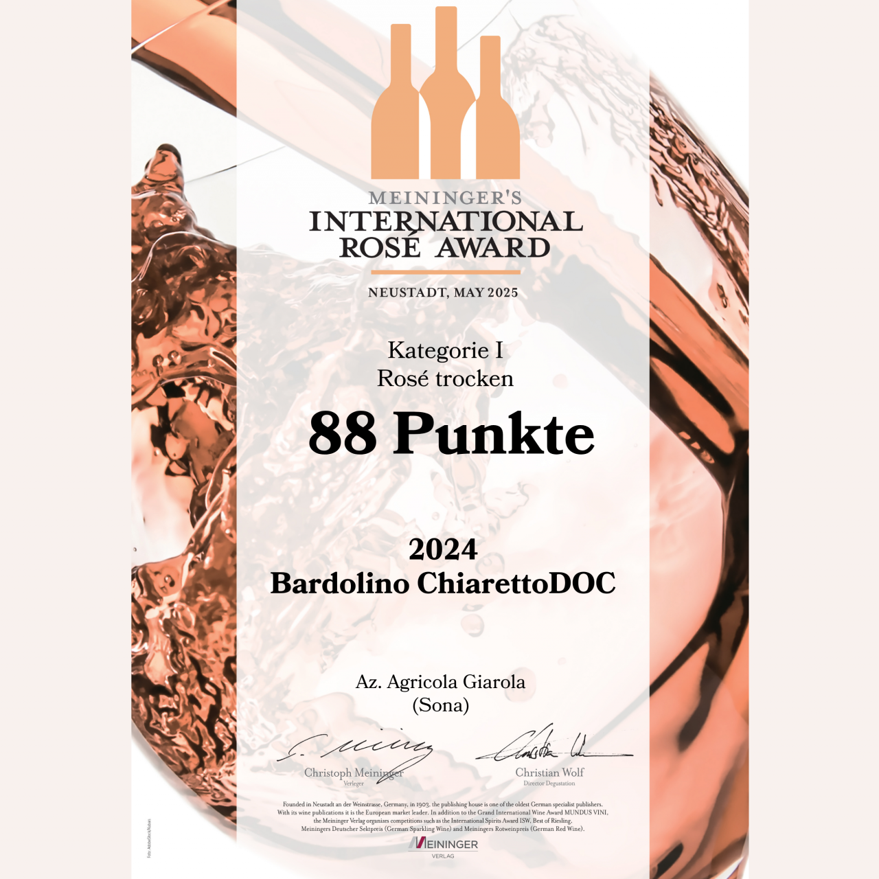 CHIARETTO BARDOLINO 2024